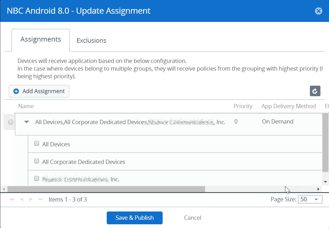 Update Assignments