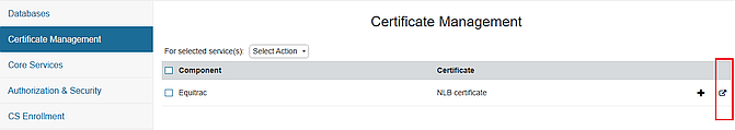 Import Certificate button