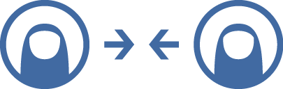 Pinch gesture icon