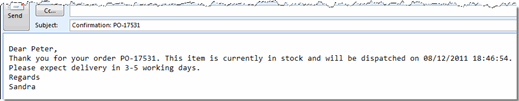 Email activity example