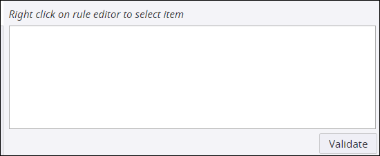 Rule editor