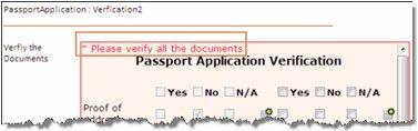 Checklist status - optional
