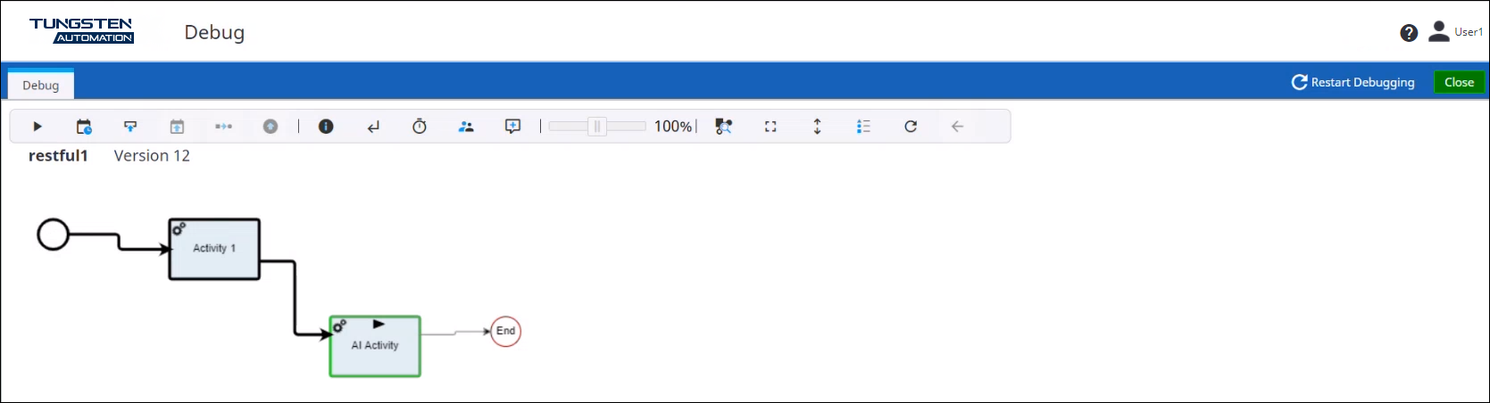 Debug a process
