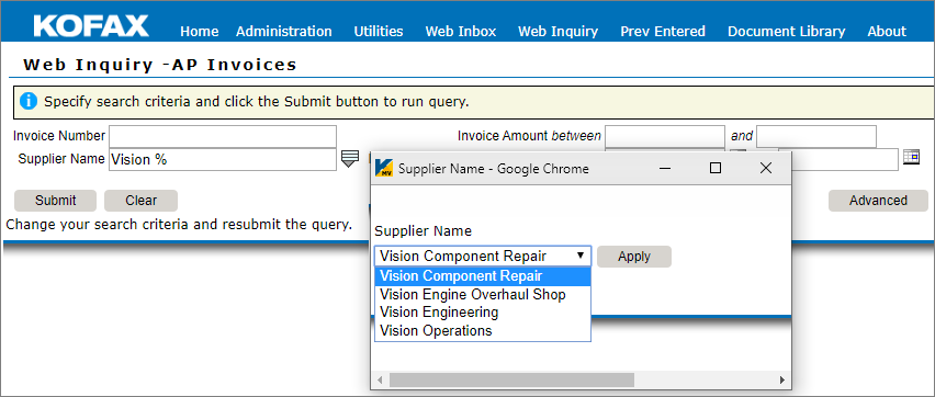 Web Inquiry search results Web Inquiry search results