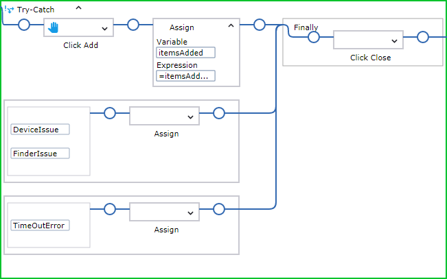 Try-Catch step in the workflow Try-Catch step in the workflow