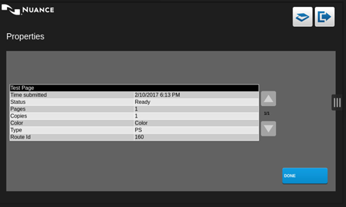 Properties page