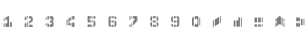 An image that shows an example of the CMC-7 MICR font. An image that shows an example of the CMC-7 MICR font.