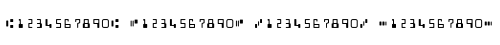 An image that shows an example of the E13B MICR font. An image that shows an example of the E13B MICR font.
